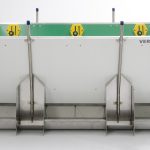 Mangeoire pour porcelets Bigro avec compartiments séparés pour l'abreuvement et l'alimentation