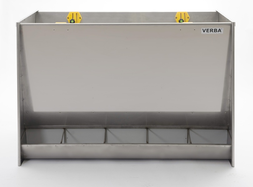A00-1045 Acier inoxydable SM5100 D Acier inoxydable Acier inoxydable - Mangeoire pour aliments secs Double mangeoire en acier inoxydable pour porcs d'engraissement