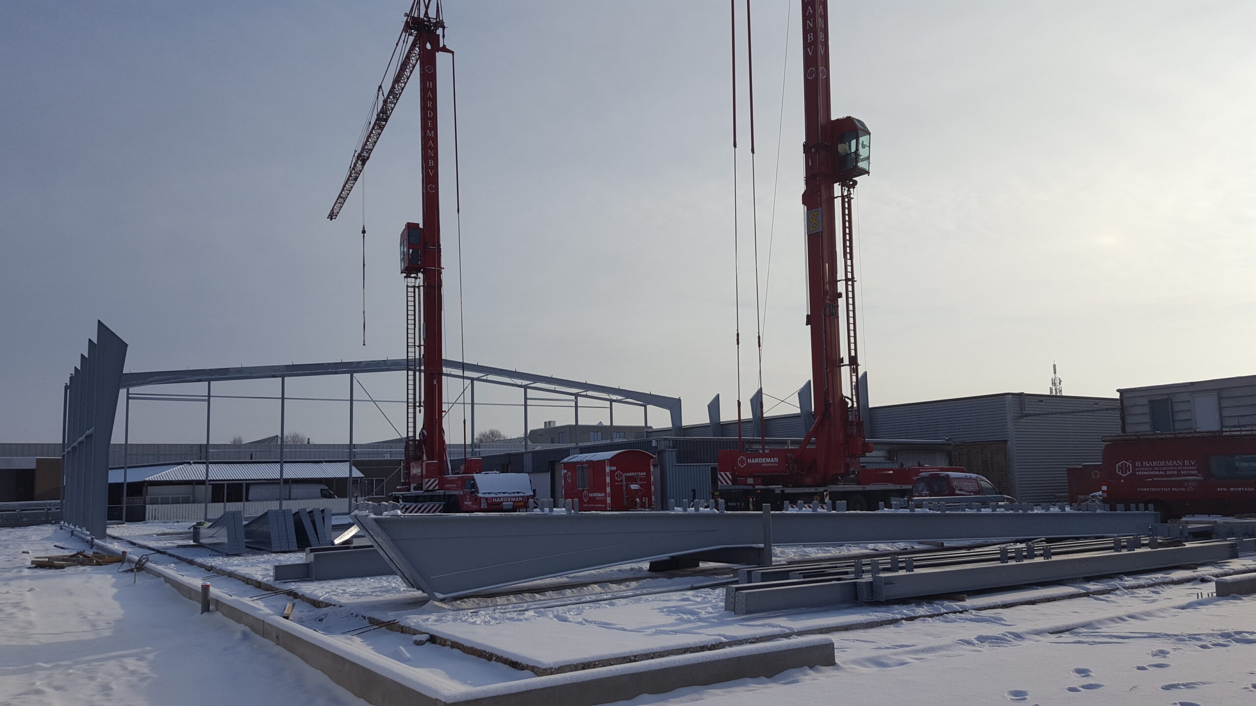 Nouveau hall en construction Verba