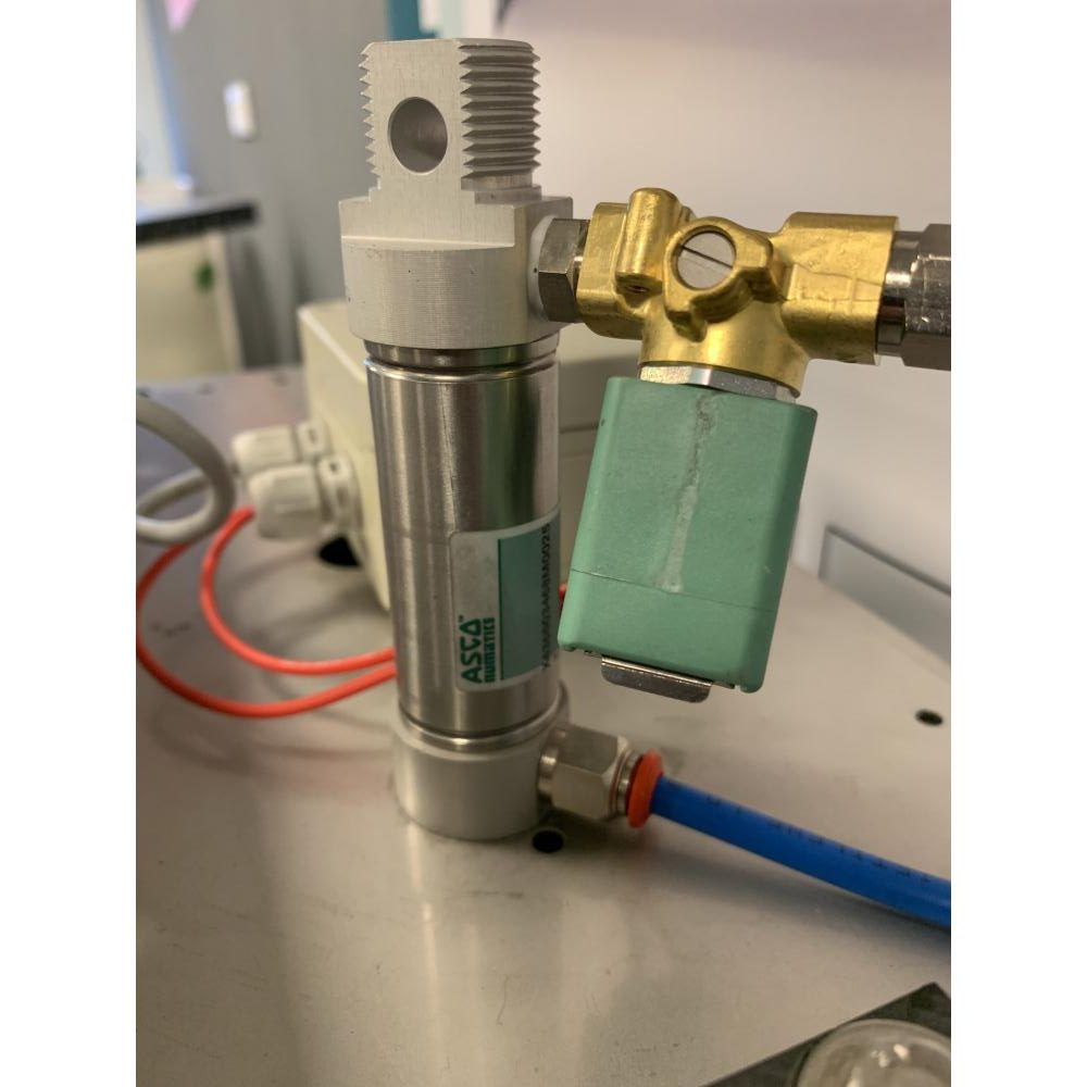 Vérin à course courte avec soupapes Cylindre en acier inoxydable Variomix 25 mm