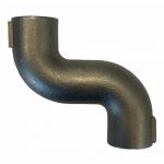 Coude en S en acier inoxydable de 1/2" pour porcherie